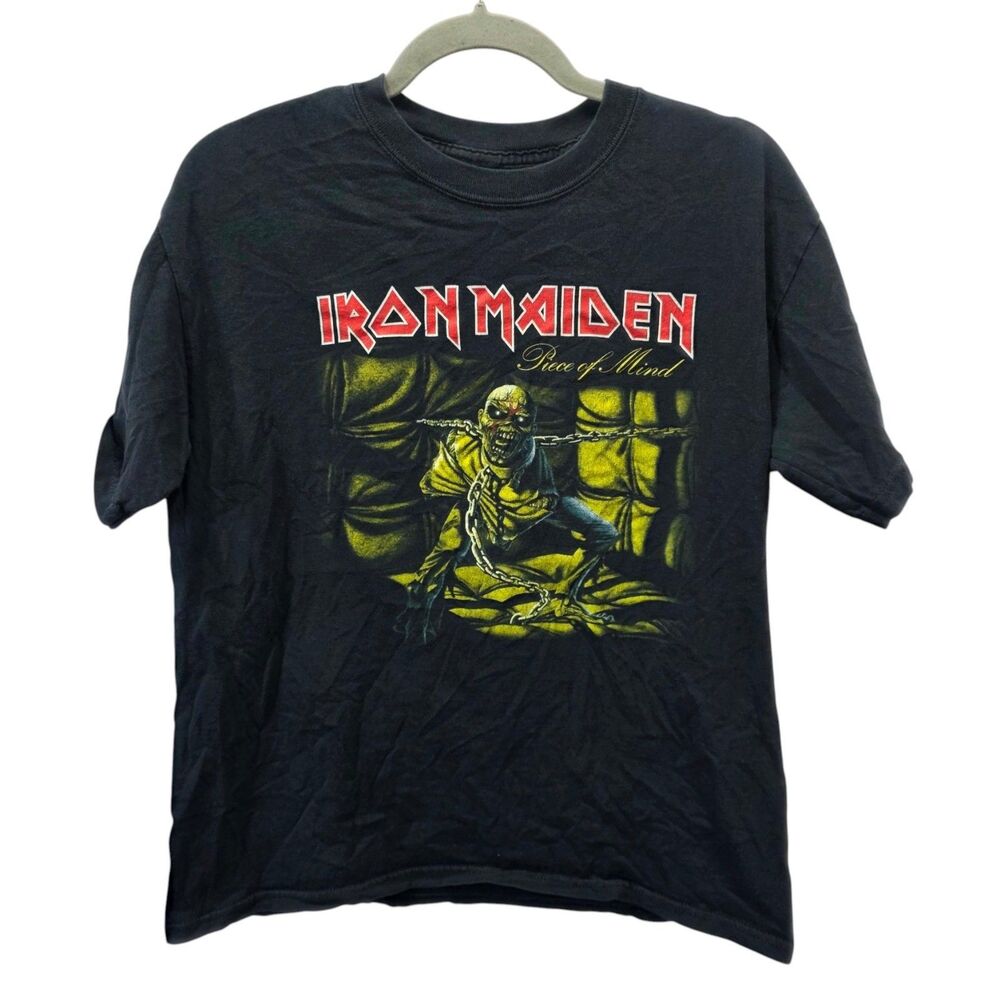 Iron‎ Maiden Piece Of Mind World Piece Tour '83 Band Tee Shirt Black S